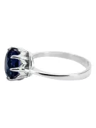 925 Silver Sapphire Vintage Ring Unikátny VRC157s